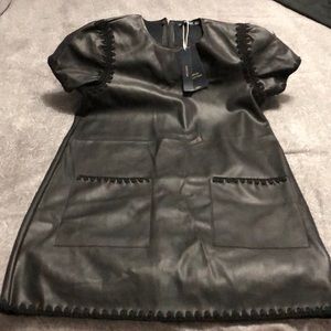 Little faux leather dress